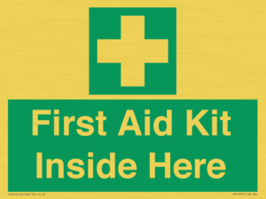 First Aid Kit Inside Here
